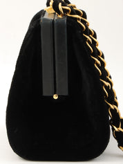 1997年頃製 がま口チェーンショルダーバッグ ブラック