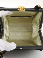 1997年頃製 がま口チェーンショルダーバッグ ブラック