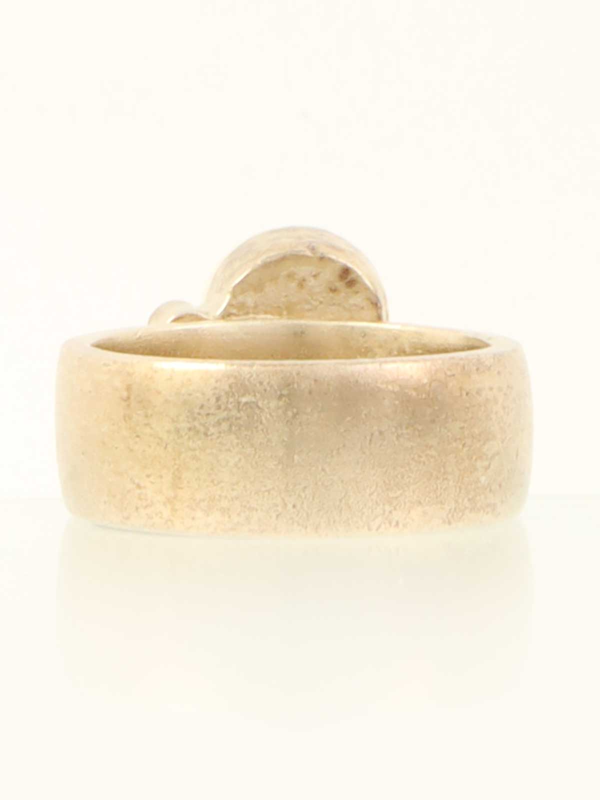 2004年製 パールラインストーンCCマークリング ゴールド/ホワイト