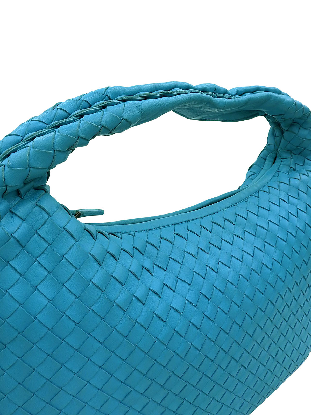 Sky Blue Intrecciato Hobo Bag