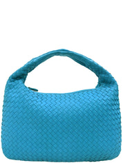 Sky Blue Intrecciato Hobo Bag