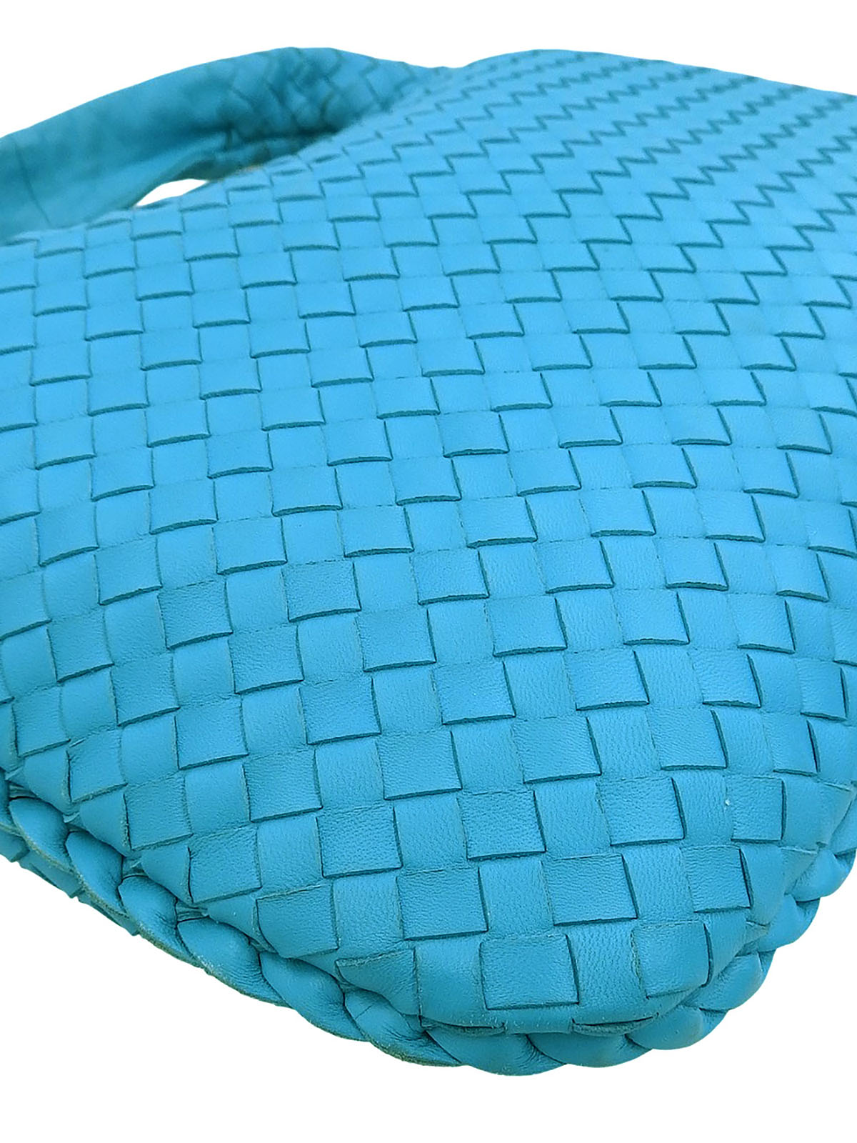 Sky Blue Intrecciato Hobo Bag