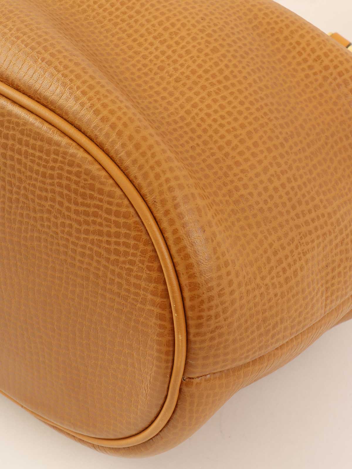 ロゴプレート2wayバッグ　キャメル