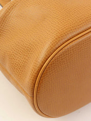 ロゴプレート2wayバッグ　キャメル