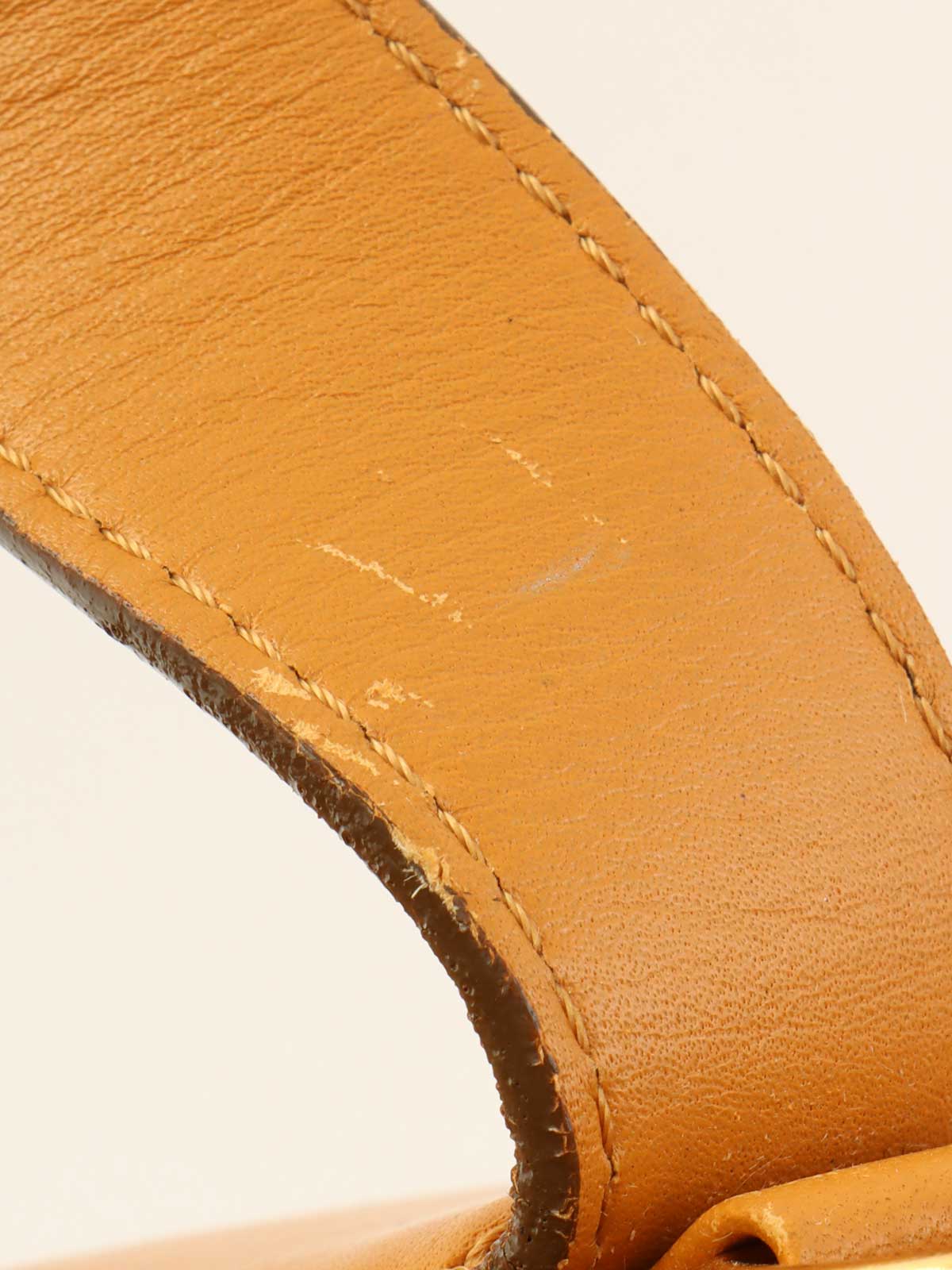 ロゴプレート2wayバッグ　キャメル