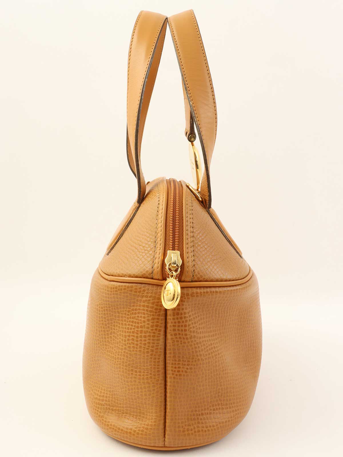 ロゴプレート2wayバッグ　キャメル