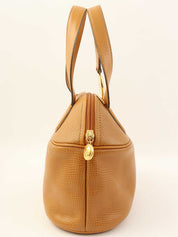 ロゴプレート2wayバッグ　キャメル