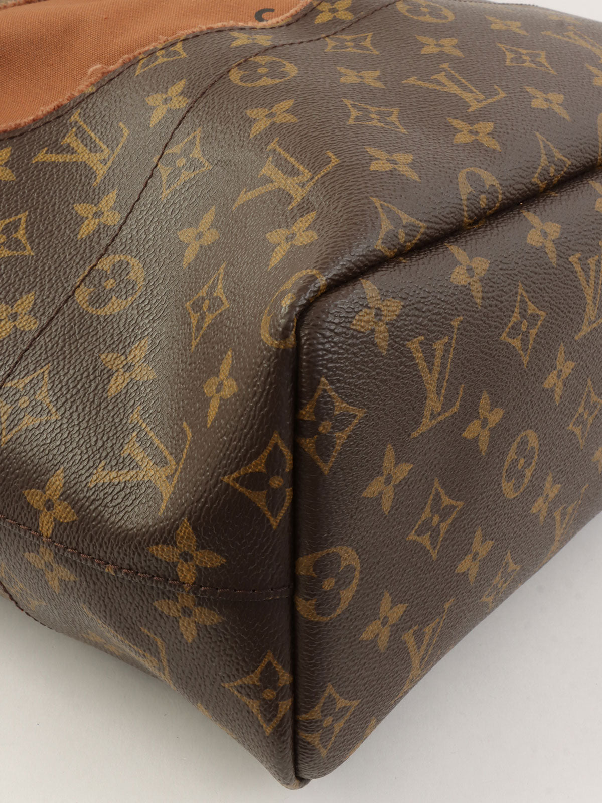 2014 Monogram Canvas With Holes Comsa Tote Bag, Brown