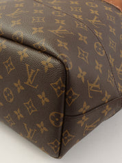 2014 Monogram Canvas With Holes Comsa Tote Bag, Brown