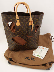 2014 Monogram Canvas With Holes Comsa Tote Bag, Brown