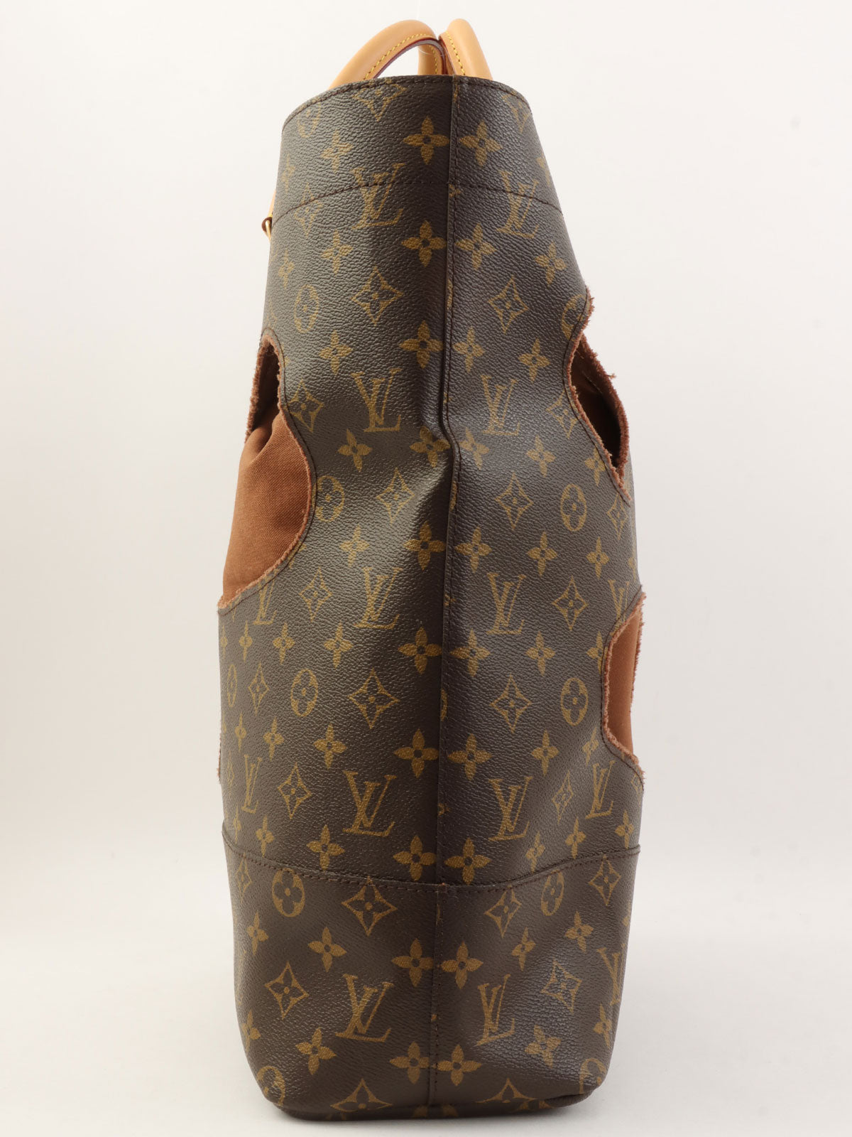 2014 Monogram Canvas With Holes Comsa Tote Bag, Brown