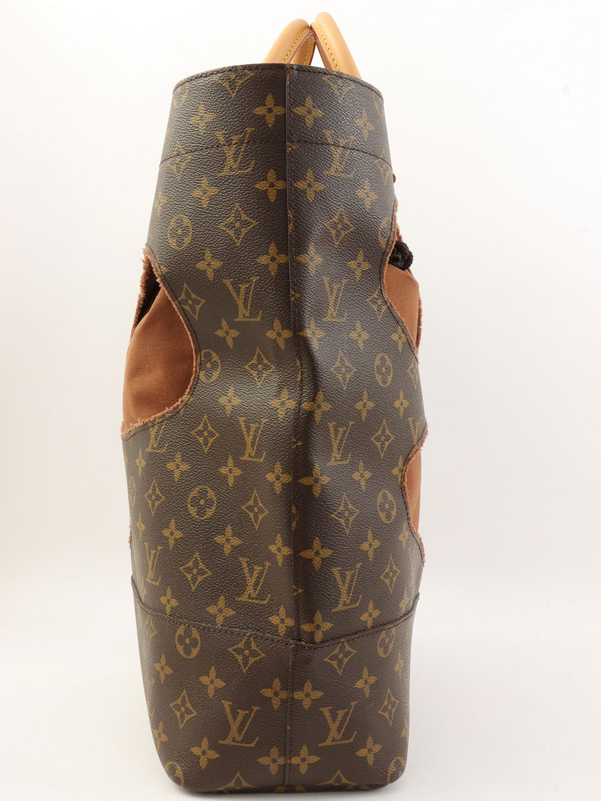 2014 Monogram Canvas With Holes Comsa Tote Bag, Brown
