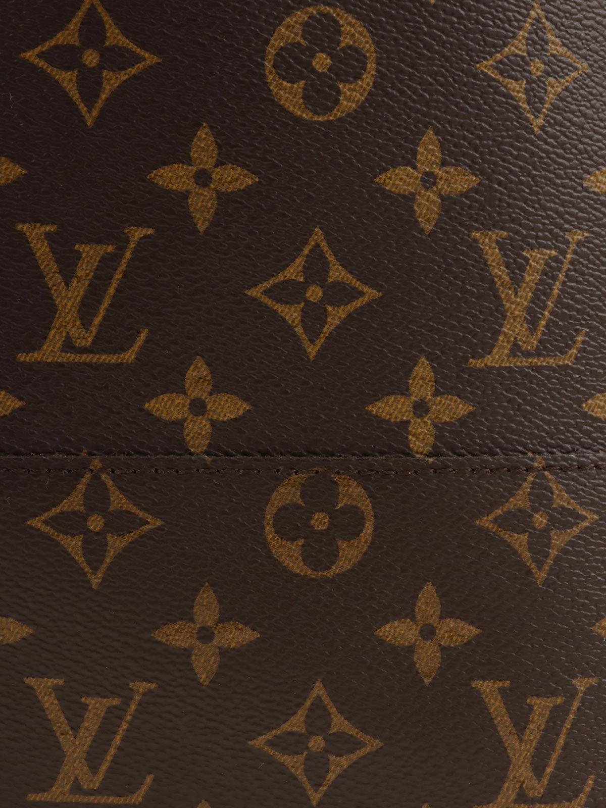 2014 Monogram Canvas With Holes Comsa Tote Bag, Brown