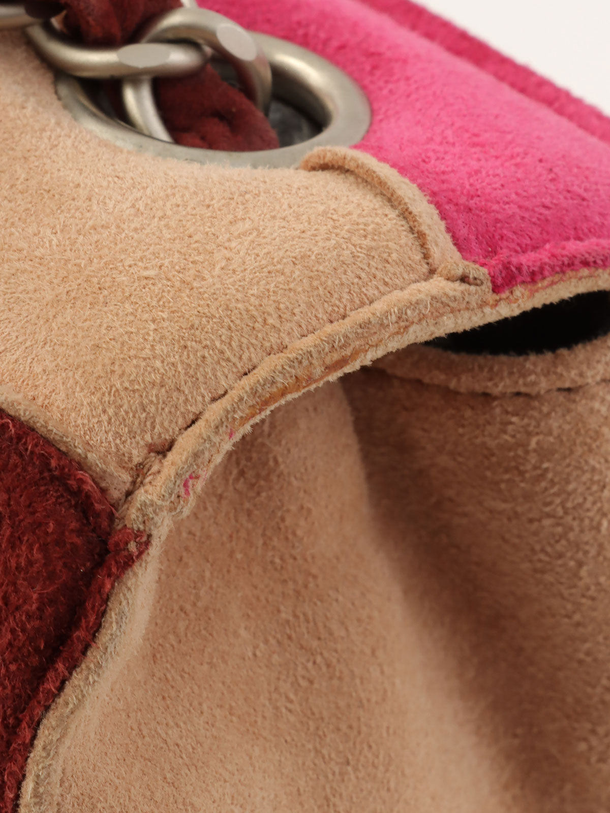 1998年頃製 ムートン2.55チェーンショルダーバッグ ベージュ/マルチ