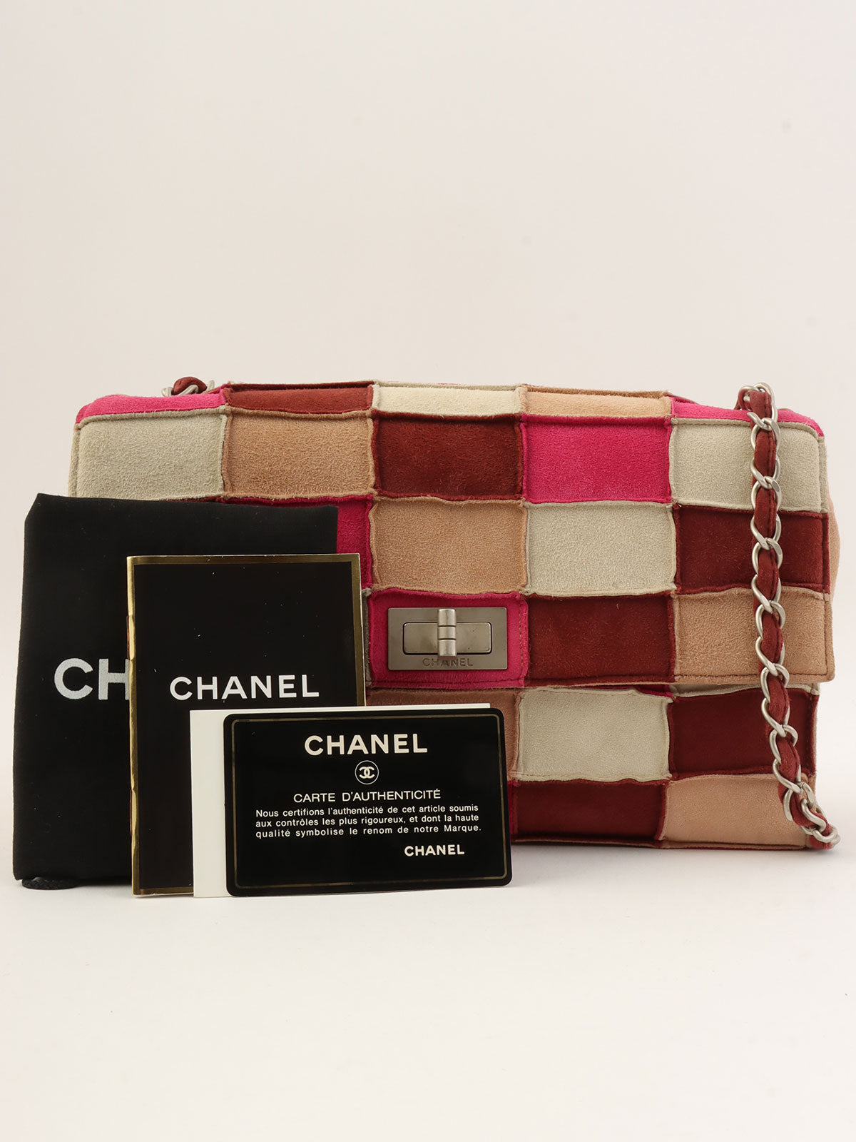 Circa 1998 Mouton 2.55 Chain Shoulder Bag, Beige/Multi