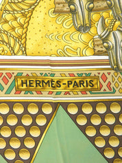 Carré 90 Lor Des Chefs 图案围巾 绿色/多色