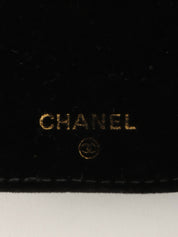 1995 Caviar Skin CC Mark Stitch Jewelry Case, Navy