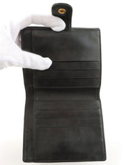 1997 Caviar Skin CC Mark Stitch Wallet in Black