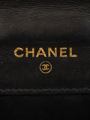1997 Caviar Skin CC Mark Stitch Wallet in Black