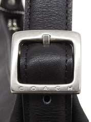 ロゴバックルショルダーバッグ ブラック