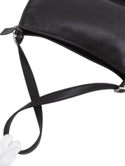 ロゴバックルショルダーバッグ ブラック