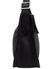 ロゴバックルショルダーバッグ ブラック