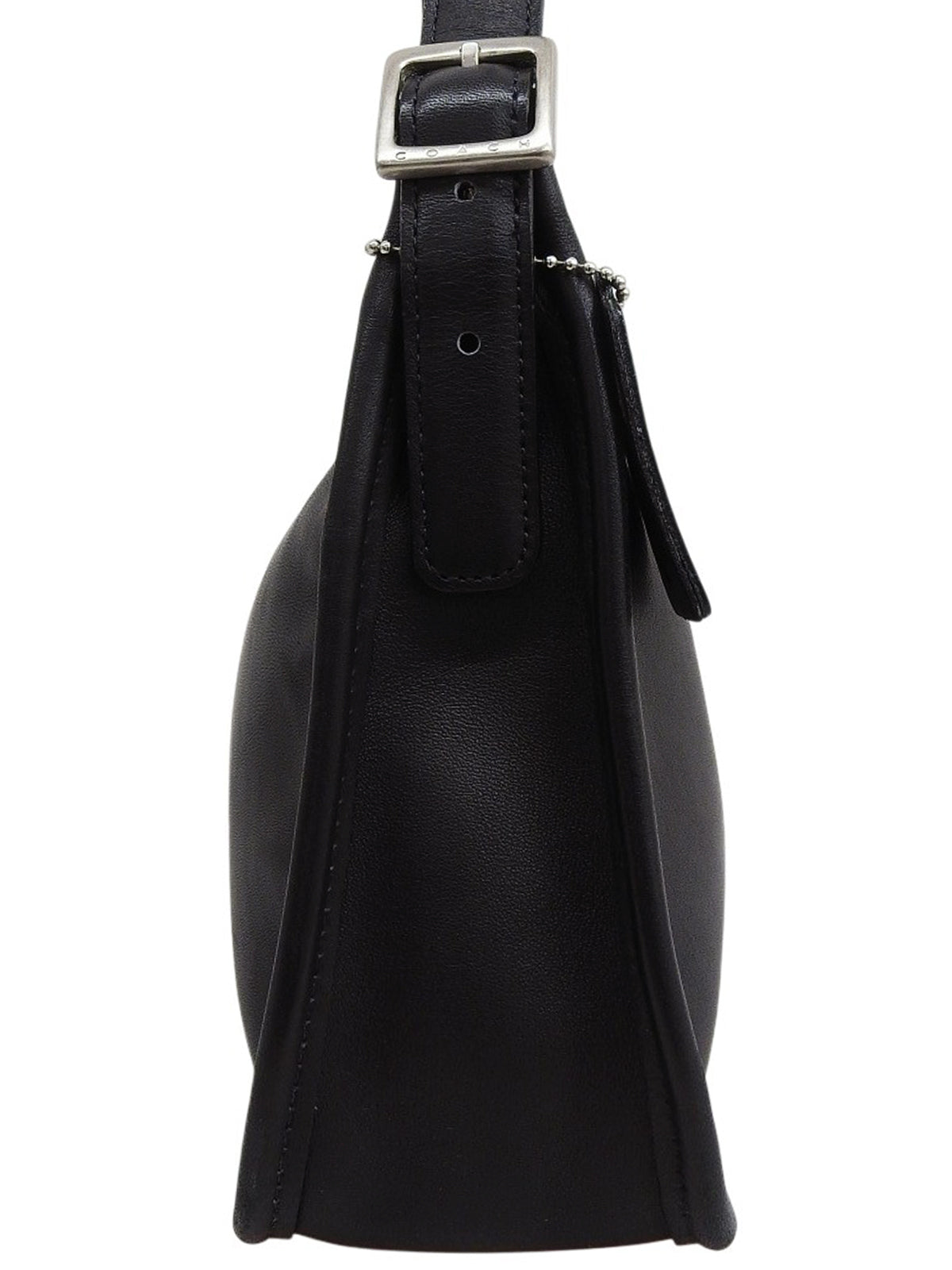 ロゴバックルショルダーバッグ ブラック