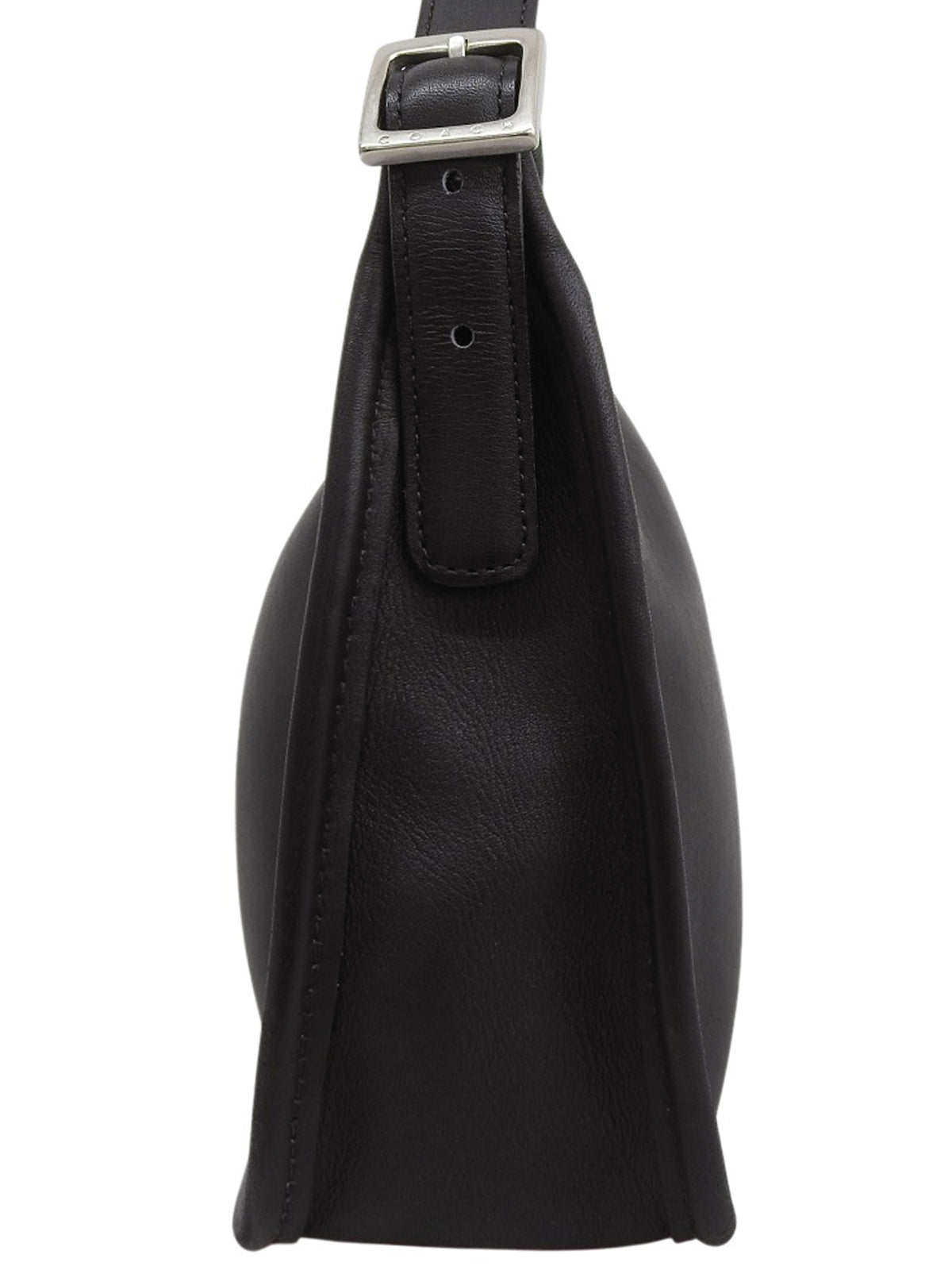 ロゴバックルショルダーバッグ ブラック