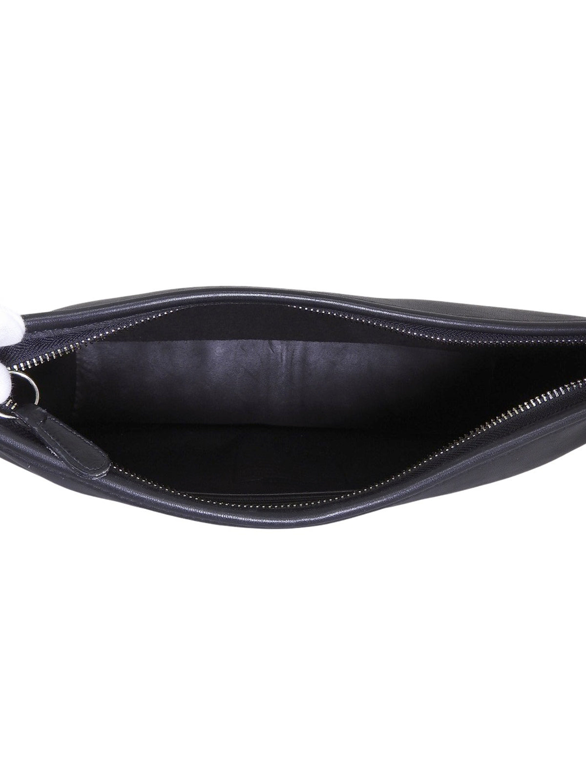 ロゴバックルショルダーバッグ ブラック