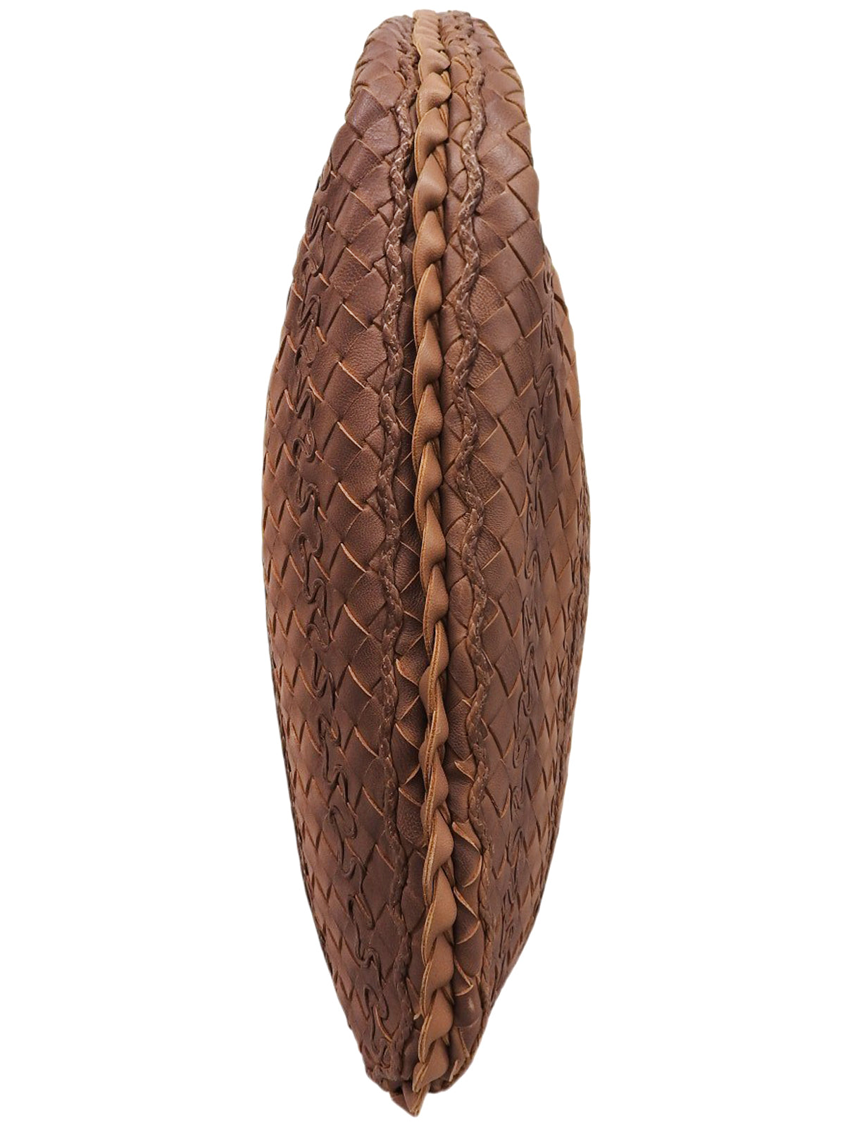 棕色 Intrecciato 条纹 Hobo 单肩包