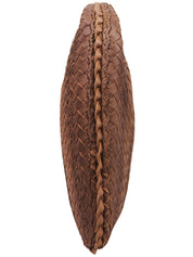 Brown Intrecciato Stripe Hobo Bag