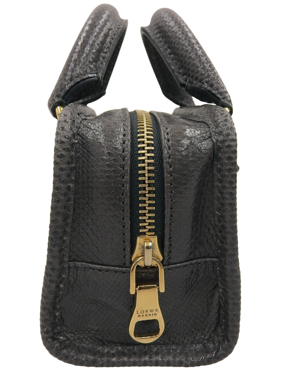 リザードアマソナミニ2wayバッグ グレー