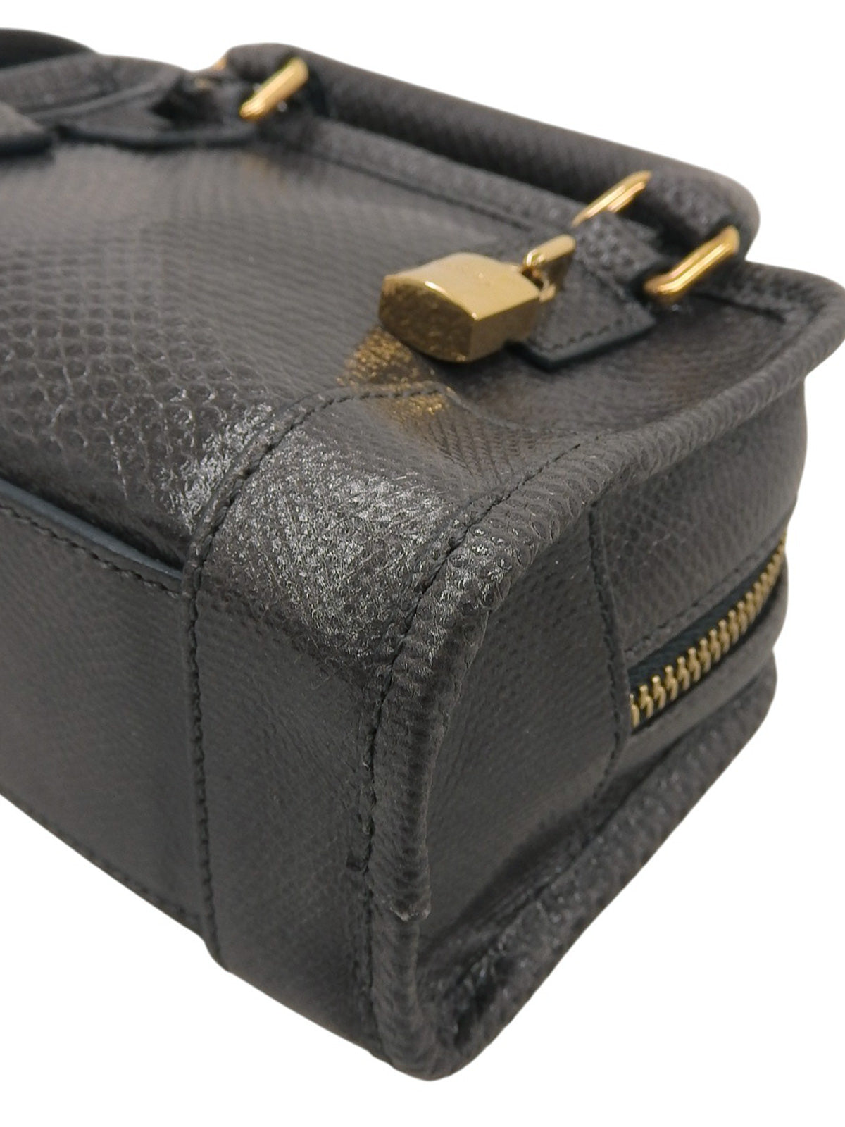 リザードアマソナミニ2wayバッグ グレー