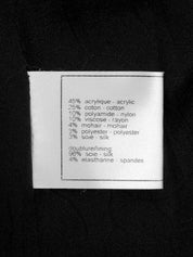 2005年製　ツイードCCマークエンブレムワッペンジャケット　ブラック/マルチ