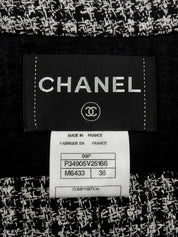 2009年製　CCマークボタンフリルジャケット　ホワイト/ブラック