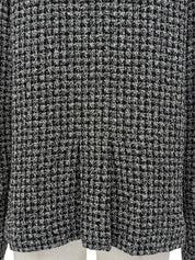 2009年製　CCマークボタンフリルジャケット　ホワイト/ブラック