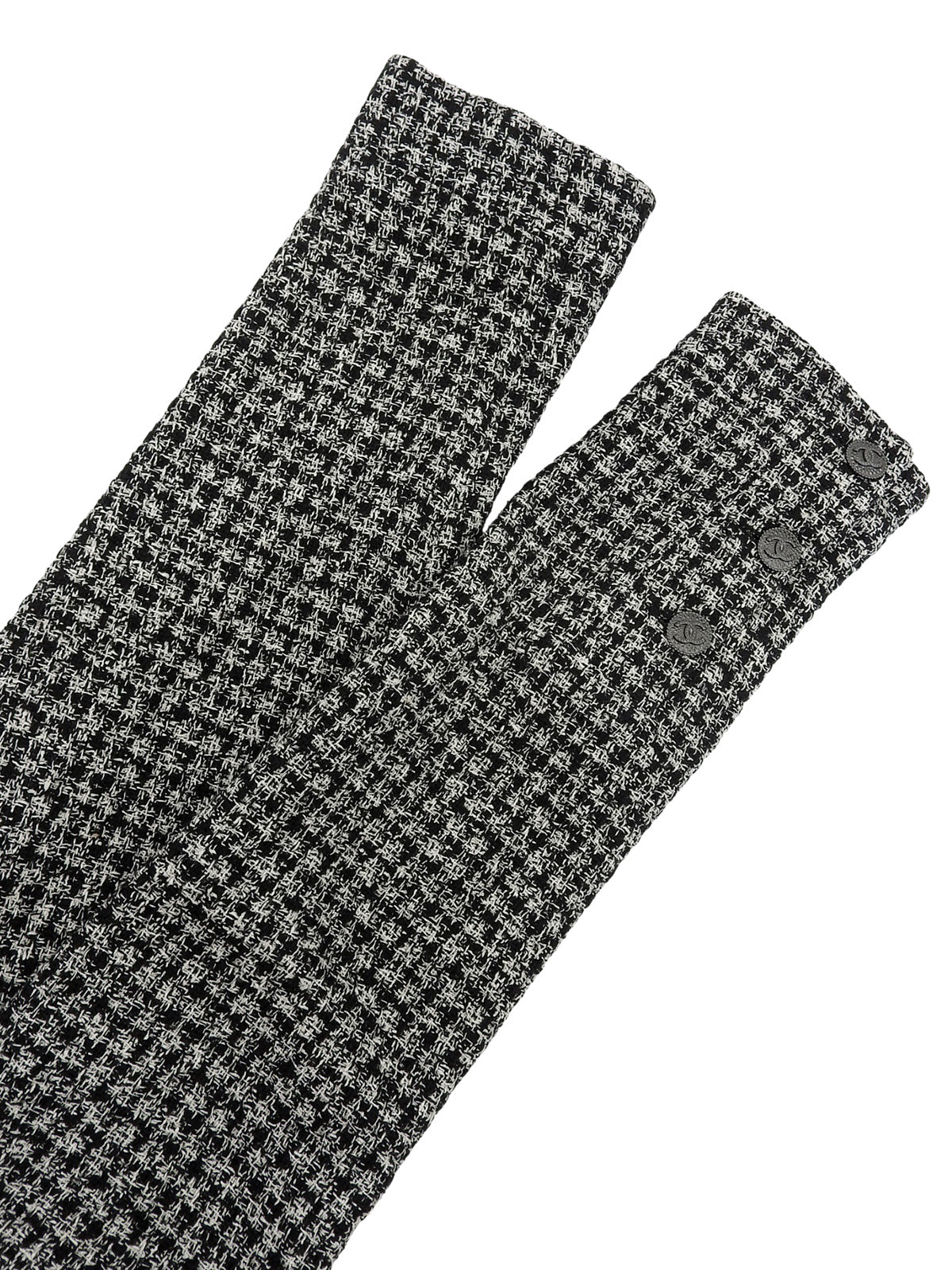 2009年製　CCマークボタンフリルジャケット　ホワイト/ブラック