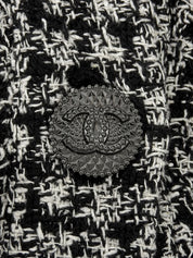 2009年製 CCマークボタンフリルジャケット ホワイト/ブラック