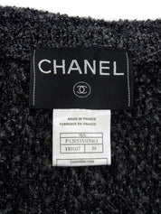 1998 CC mark button collarless jacket, charcoal gray