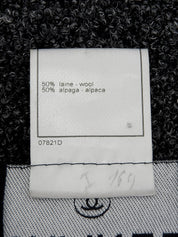 1998 CC mark button collarless jacket, charcoal gray