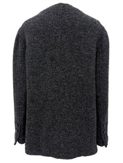 1998 CC mark button collarless jacket, charcoal gray