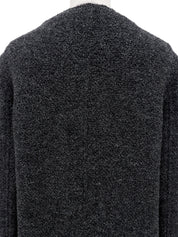 1998 CC mark button collarless jacket, charcoal gray