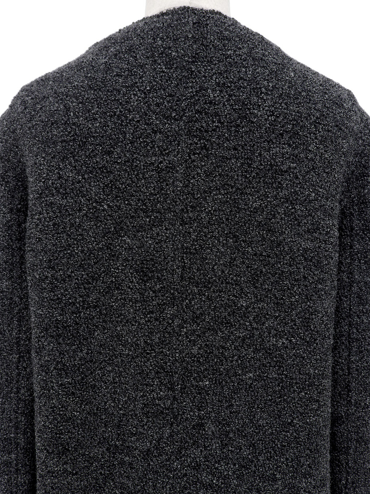 1998年製 CCマークボタンノーカラージャケット チャコールグレー