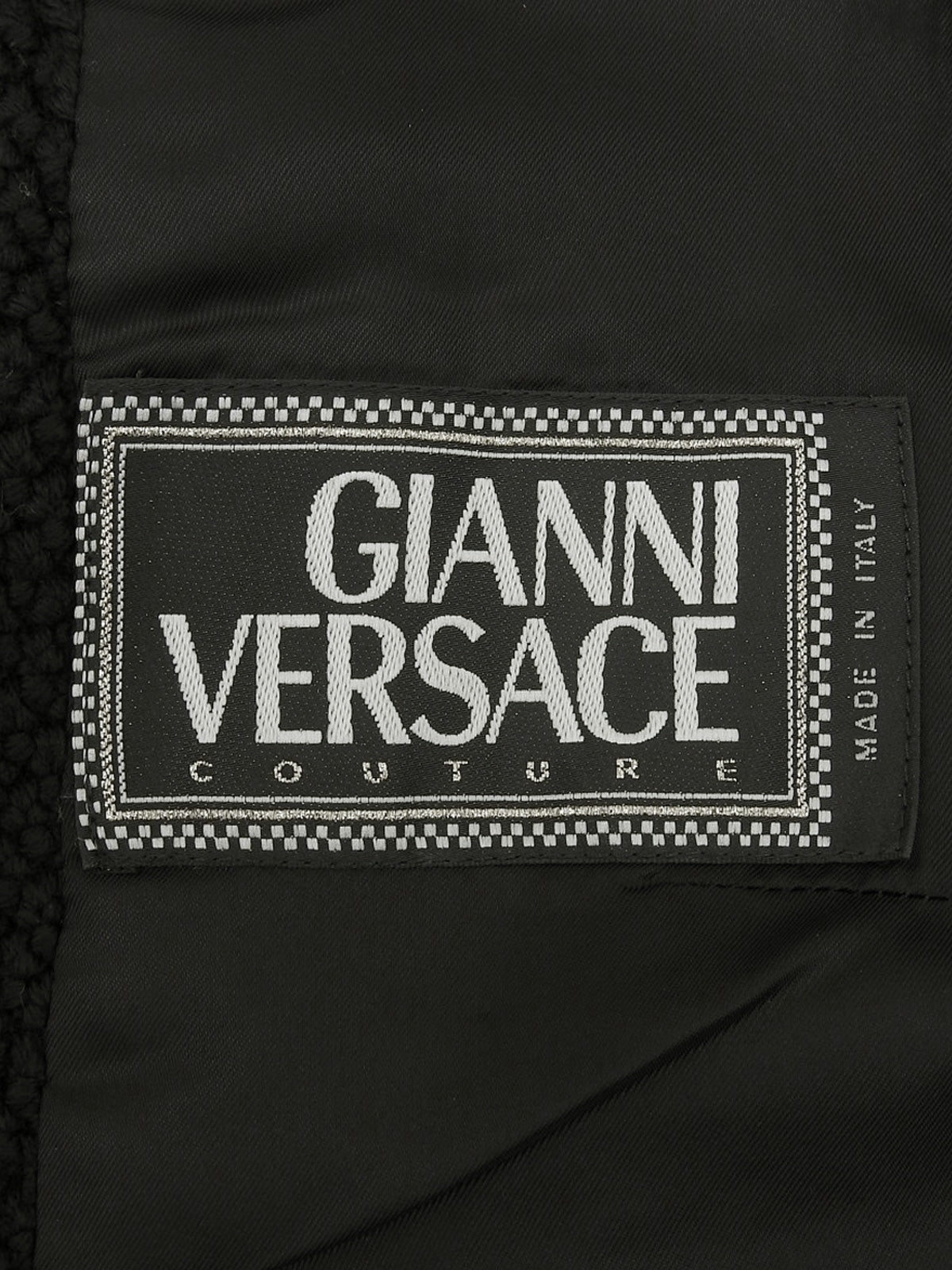 メドゥーサボタンダブルブレストニットジャケット　ブラック