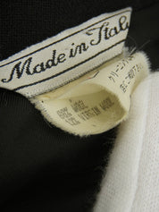 Medusa Button Double-Breasted Knit Jacket in Black