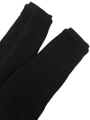 Medusa Button Double-Breasted Knit Jacket in Black