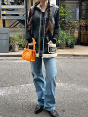 2008年製 スポーツラインムートンニットCCマークベスト ブラック