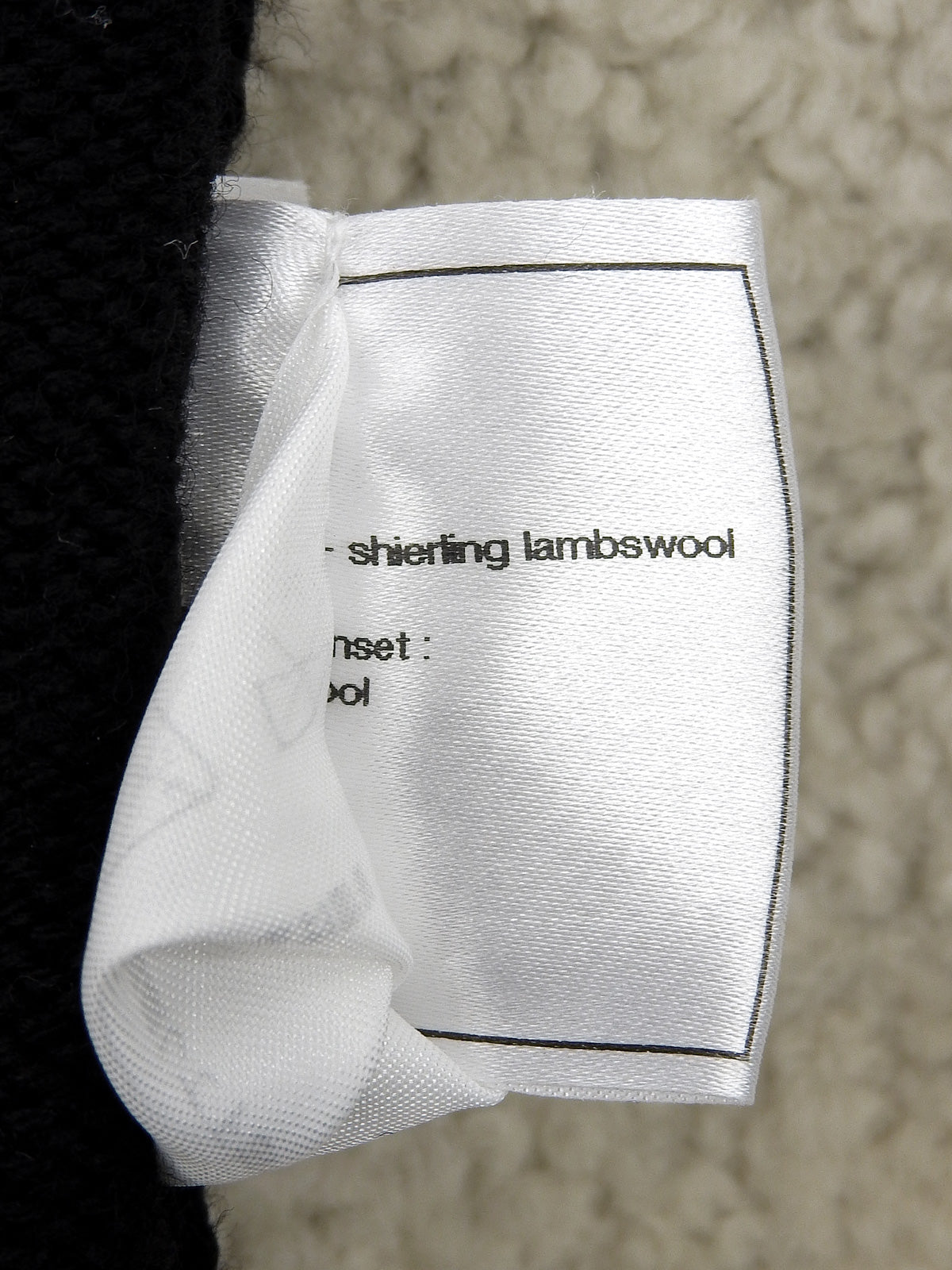 2008 Sports Line Mouton Knit CC Mark Vest Black