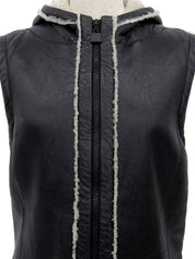 2008年製 スポーツラインムートンニットCCマークベスト ブラック