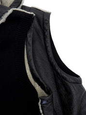 2008 Sports Line Mouton Knit CC Mark Vest Black